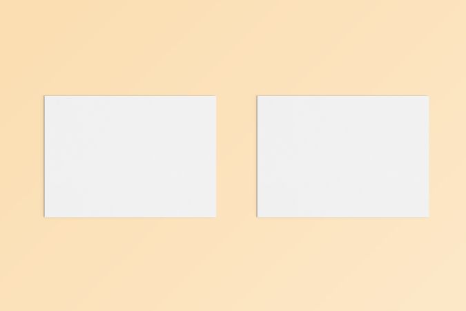 Modern workspace with  copy space on color background